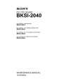 SONY BKSI-2042 Manual de Servicio