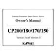 KAWAI CP180 Owners Manual