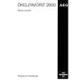 AEG FAV2000-W Owners Manual