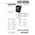 SONY HCD-XGV50 Instrukcja Serwisowa