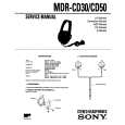 SONY MDRCD50 Service Manual