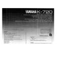 YAMAHA K-720 Owners Manual