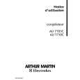 ARTHUR MARTIN ELECTROLUX AU7703C Owners Manual