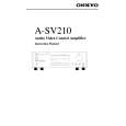 ONKYO A-SV210 Owners Manual