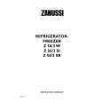 ZANUSSI Z56/3SR Owners Manual