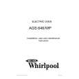 WHIRLPOOL AGS 646/WP Installation Manual