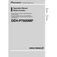 PIONEER DEH-P7600MP/XN/UC Owners Manual