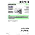 SONY DSC-W70 LEVEL3 Manual de Servicio