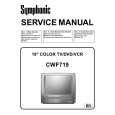 SYMPHONIC CWF719 Service Manual