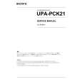 SONY UPA-PCK21 Instrukcja Serwisowa