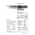 FISHER CA9335 Service Manual