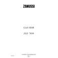 ZANUSSI ZGF7899CX Owners Manual ZANUSSI ZGF7899CX Owners Manual