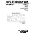 SONY LBTD705CD Parts Catalog
