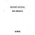 KAWAI MX854CX Owners Manual