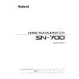 ROLAND SN-700 Owners Manual
