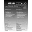 YAMAHA CDX-10 Manual de Usuario