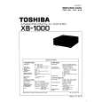 TOSHIBA XB1000 Service Manual