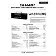 SHARP WF372H Service Manual