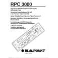 BLAUPUNKT RPC3000 Manual de Usuario