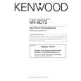 KENWOOD VR8070 Owners Manual