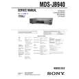 SONY MDSJB940 Instrukcja Serwisowa
