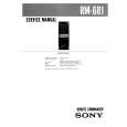 SONY RM681 Instrukcja Serwisowa