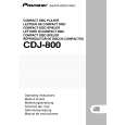 PIONEER CDJ-800/WYXJ Owners Manual