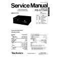 TECHNICS RS-X77WR Service Manual