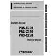 PIONEER PRS-X320 Instrukcja Obsługi