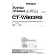 PIONEER CT-W603RS Service Manual