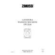 ZANUSSI ZWI2105 Owners Manual