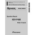 PIONEER KEH-P490/XM/UC Owners Manual