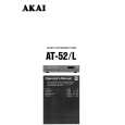 AKAI AT-52 Owners Manual