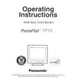 PANASONIC PF70 Owners Manual