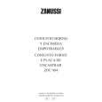 ZANUSSI ZOU984FTX Owners Manual