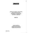 ZANUSSI ZKT64D/1 Owners Manual