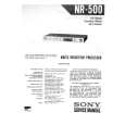 SONY NR-500 Service Manual