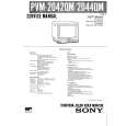 SONY PVM-2042QM Manual de Servicio