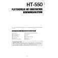 HITACHI HT550 Owners Manual