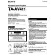 SONY TAAV411 Owners Manual