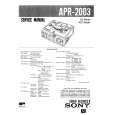 SONY APR2003 Service Manual