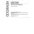 KENWOOD KAC644 Owners Manual