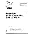 ZANUSSI EC19 Owners Manual