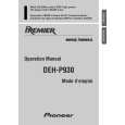 PIONEER DEH-P930/XU/UC Owners Manual