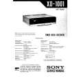 SONY XO-1001 Service Manual