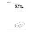 SONY YS-W150P Service Manual
