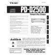 TEAC PD-D2500 Owners Manual