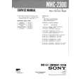 SONY MHC2300 Manual de Servicio