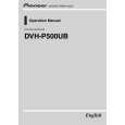 PIONEER DVH-P500UB/XN/RE Owners Manual