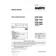 SANYO VHR786G Manual de Servicio